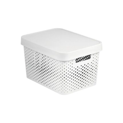 Kast kaanega Infinity 17l, valge