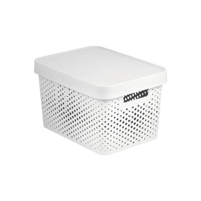 Kast kaanega Infinity 17l, valge