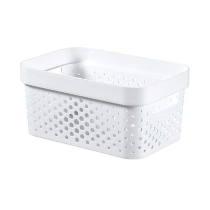 Korv Infinity 4,5L valge (26x18x12cm)