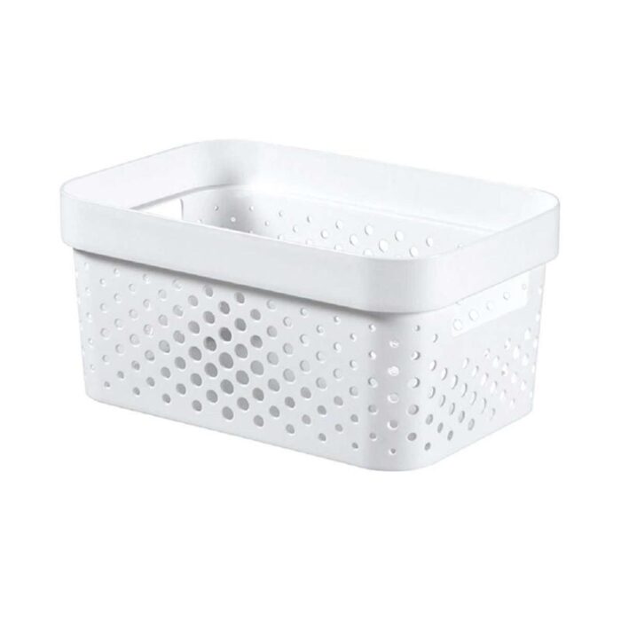 Korv Infinity 4,5L valge (26x18x12cm)