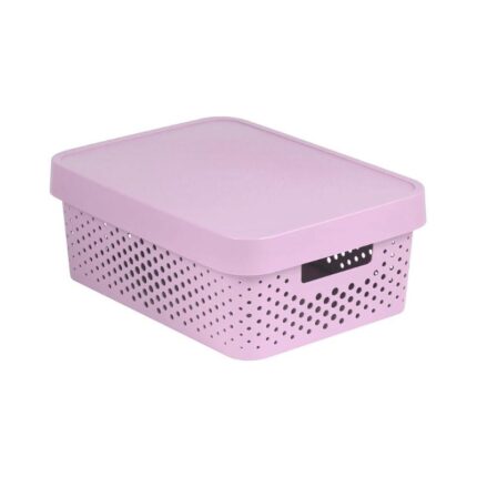 Kast kaanega Infinity 11l, roosa Curver