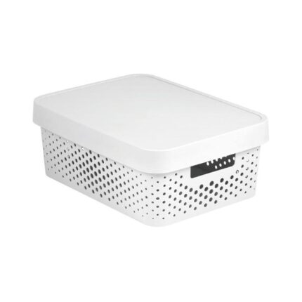 Kast kaanega Infinity 11l, valge