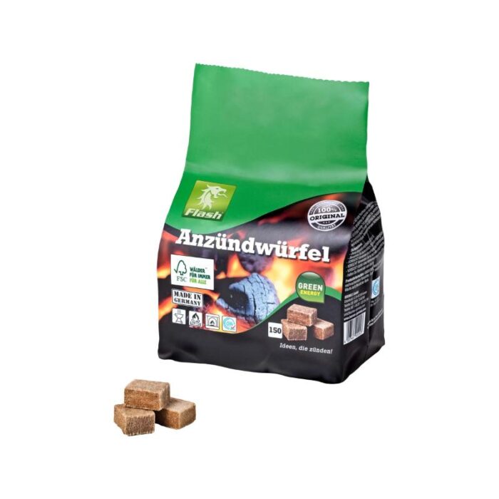 Ökoloogilised süütekuubikud Flash 150tk