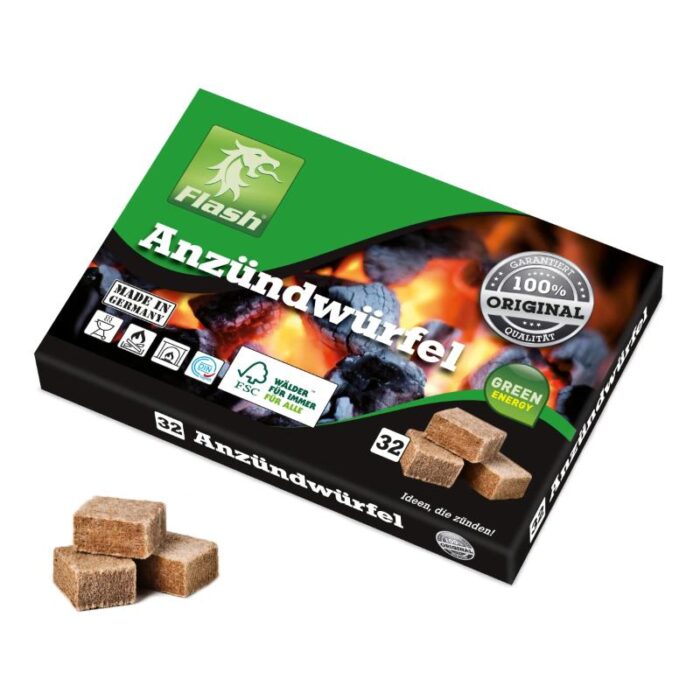 Ökoloogilised süütekuubikud Flash 32tk